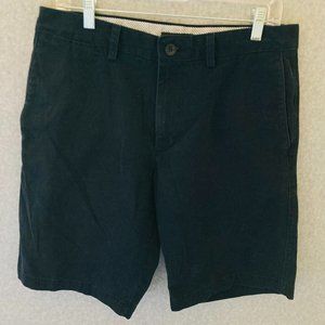 Banana Republic Shorts Mens Size 32 Navy Blue Chino Classic Fit Flat Front